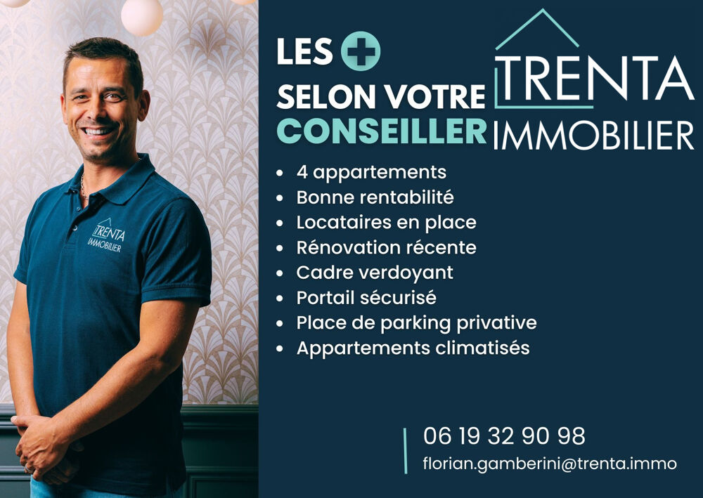 Vente Immeuble Immeuble entièrement loué - 4 appartements rénovés à Voir Voiron