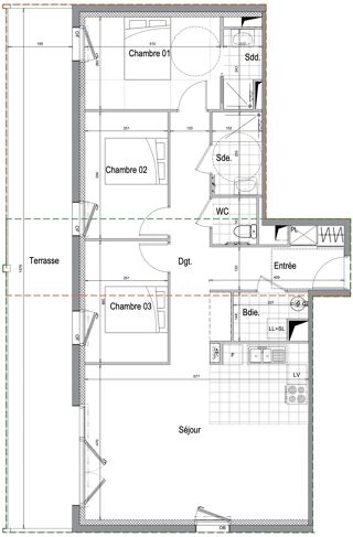  Appartement � vendre 4 pi�ces 92 m�