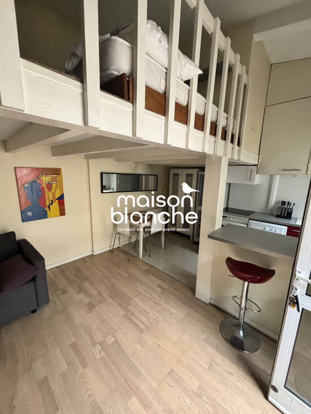 Location Appartement Charmant duplex meublé – 33,18 m² – Proche Fondaudège Bordeaux