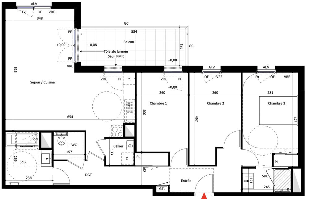 Vente Appartement Spacieux T4 neuf Rennes