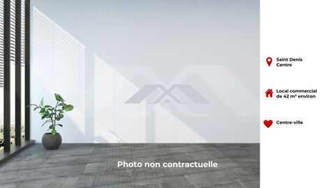 Local Commercial 42 m&sup2; + terrasse 15 m&sup2; plein centre de Saint 1382 97400 Saint-denis