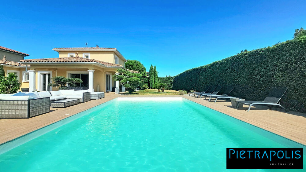 Vente Maison CLIMATISEE - Villa de 176 m² - 5 chambres - Piscine - Double ga Saint bonnet de mûre