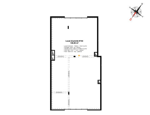   Bouaye - Local commercial 136 m² à vendre 