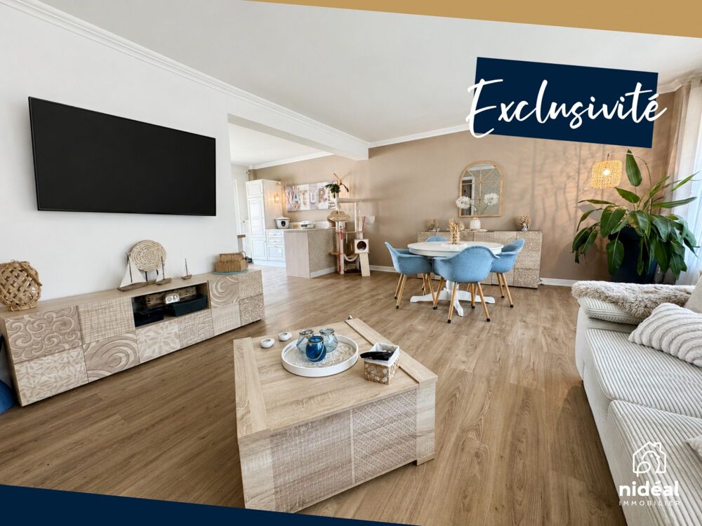 Appartement rénové de 87 m²  3 chambres  Grande terrass