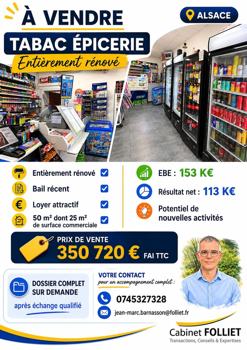   Fonds de commerce à vendre Strasbourg 