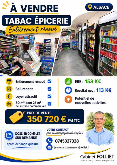 Fonds de commerce &agrave; vendre Strasbourg 350720 67000 Strasbourg