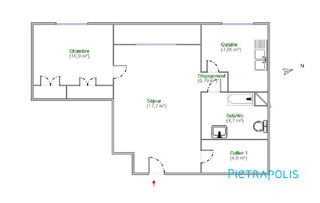  Appartement � vendre 2 pi�ces 47 m�