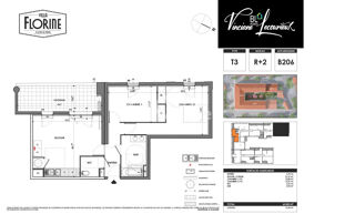  Appartement � vendre 3 pi�ces 63 m�