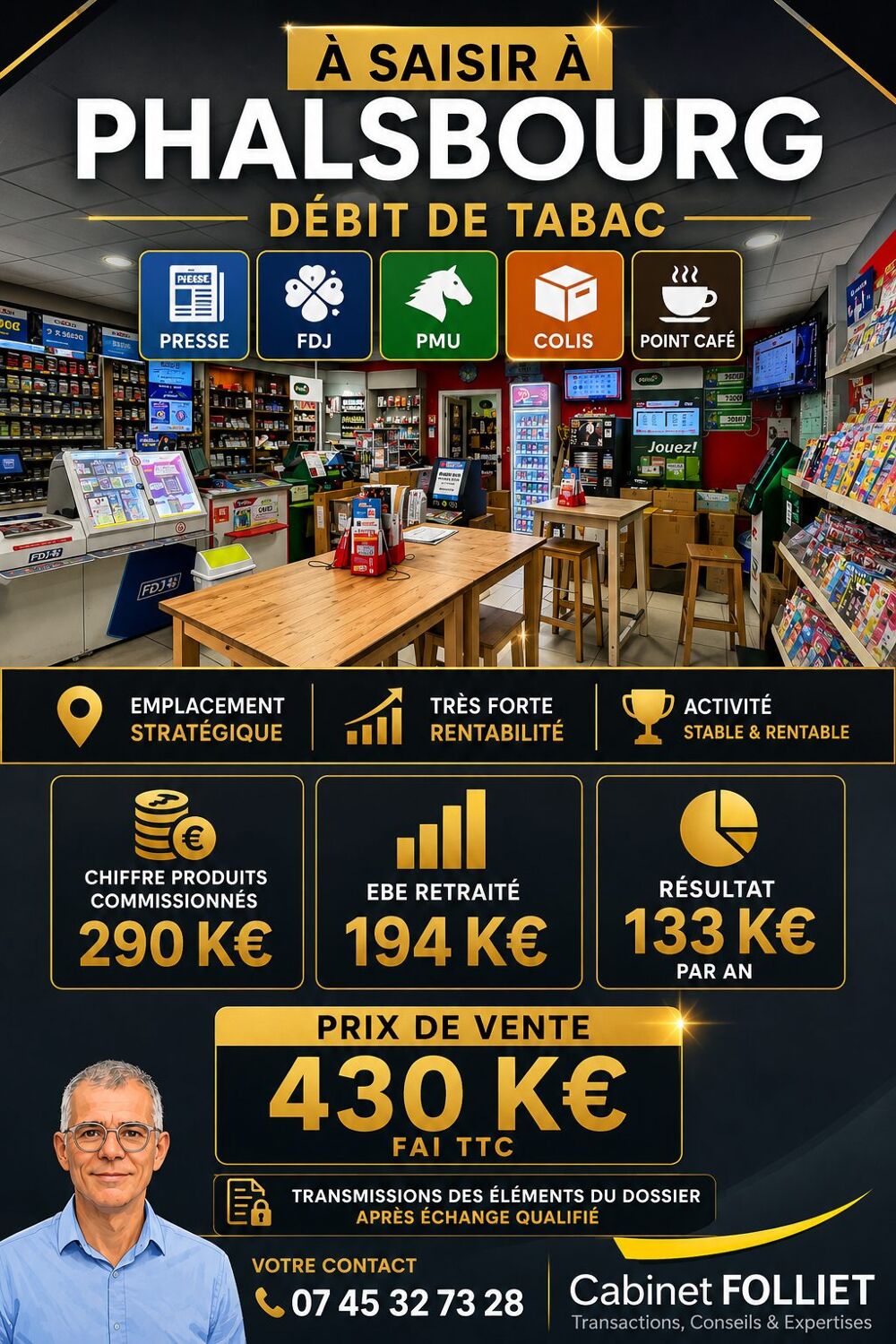   Fonds de commerce à vendre Phalsbourg 