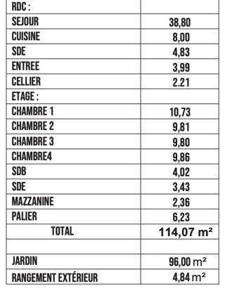  Maison  vendre 5 pices 114 m