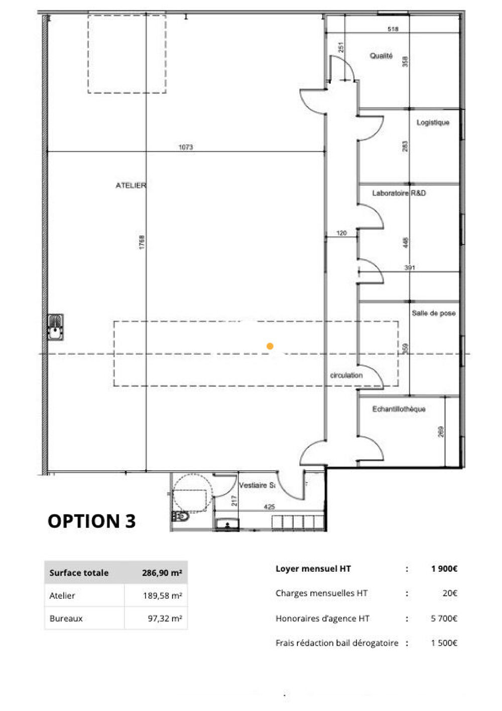   Ancenis - À louer 286,90 m² locaux mixtes ateliers et bureaux Ancenis-saint-géréon