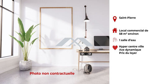 Local professionnel 58 m² Saint Pierre centre 1562 97410 Saint-pierre