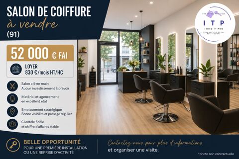   SUPERBE SALON DE COIFFURE DANS UNE VILLE DE L'ESSONNE (91) 