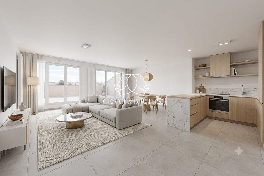 Vente Appartement MEYZIEU - ATTIQUE D'EXCEPTION T5 de 117 m² avec 170m2 de terra Meyzieu
