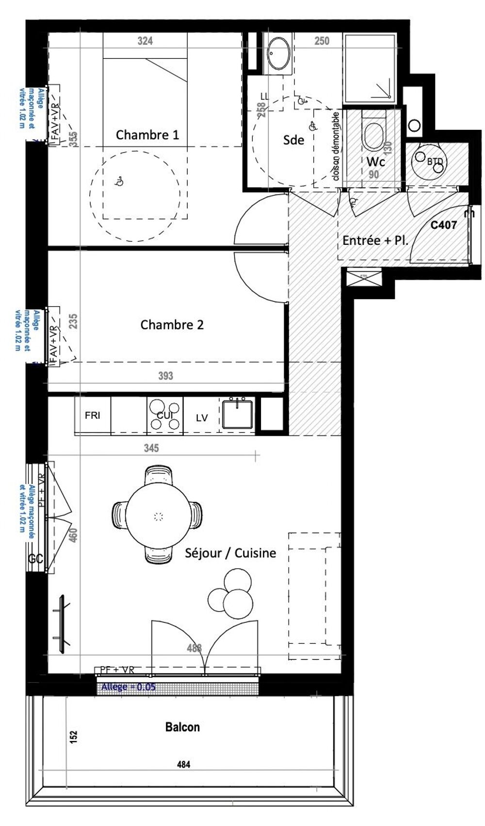 Vente Appartement T3 neuf expo sud ouest Saint-nazaire