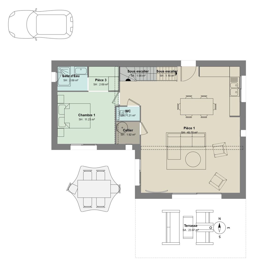 Vente Maison VILLA CONTEMPORAINE T5 DE 117 m² Sanary-sur-mer