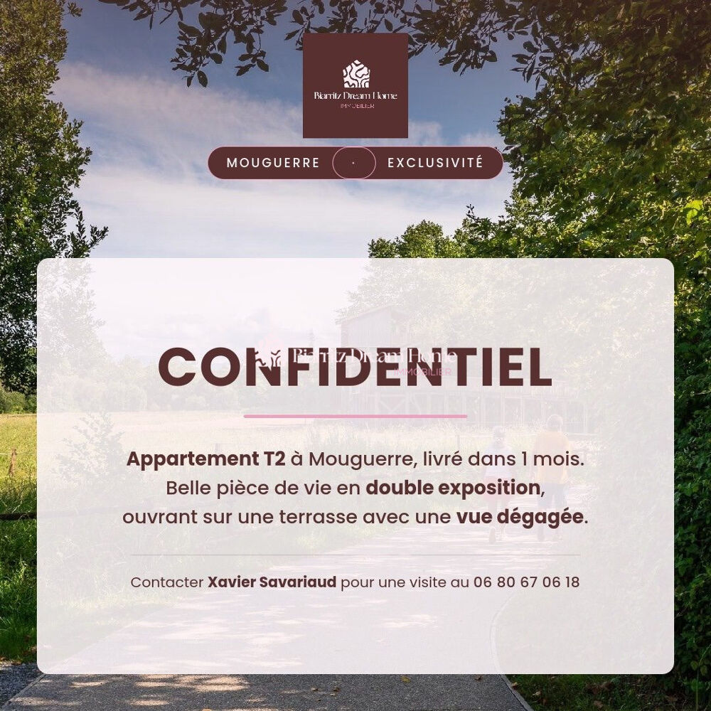 Appartement 2 pièces 45 m² à Mouguerre