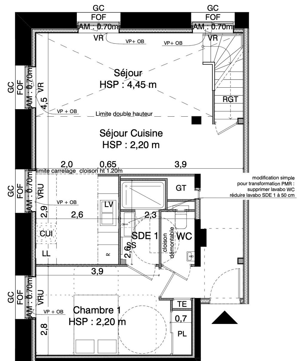 Vente Appartement Spacieux T3 dans une rénovation de standing Lorient