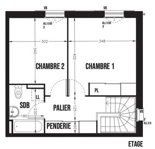  Maison  vendre 3 pices 65 m