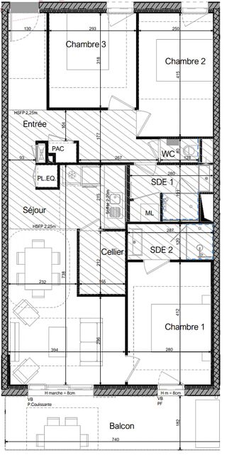  Appartement � vendre 4 pi�ces 81 m�