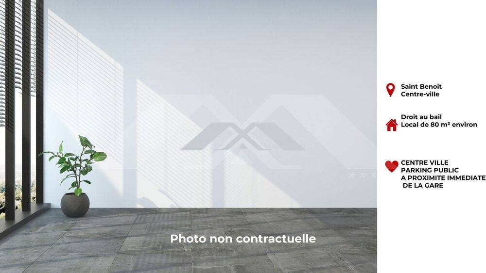   CESSION DROIT AU BAIL LOCAL 80 m² AVEC VITRINES 