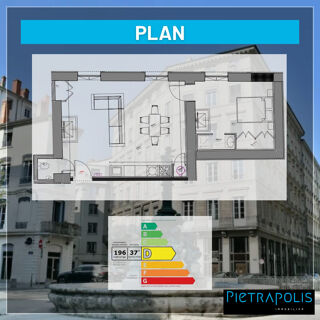  Appartement  vendre 2 pices 51 m