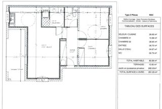  Appartement � vendre 3 pi�ces 61 m�