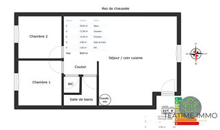  Maison � vendre 3 pi�ces 61 m�