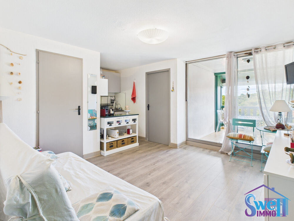 Face au lac marin, T2 25m² entièrement rénové dans résidenc