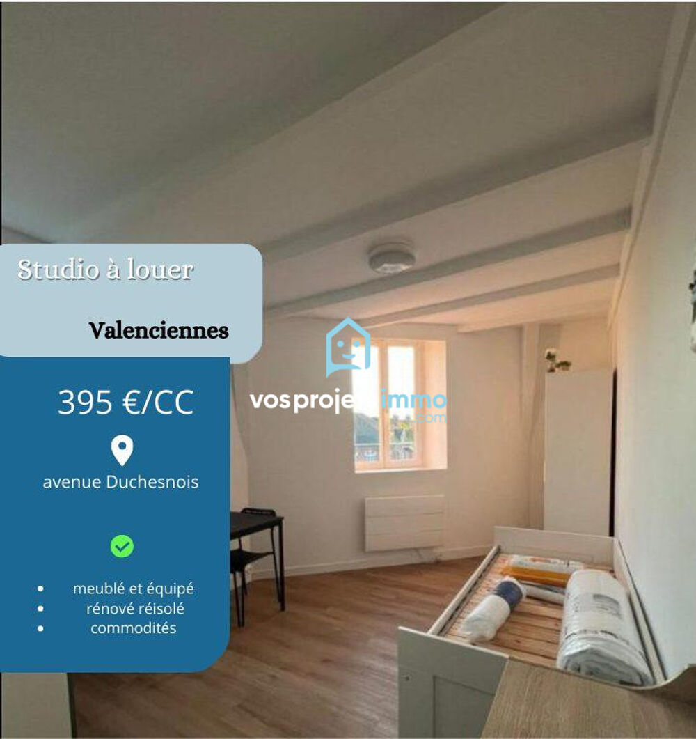 Location Appartement Studio proche université des tertiales Valenciennes