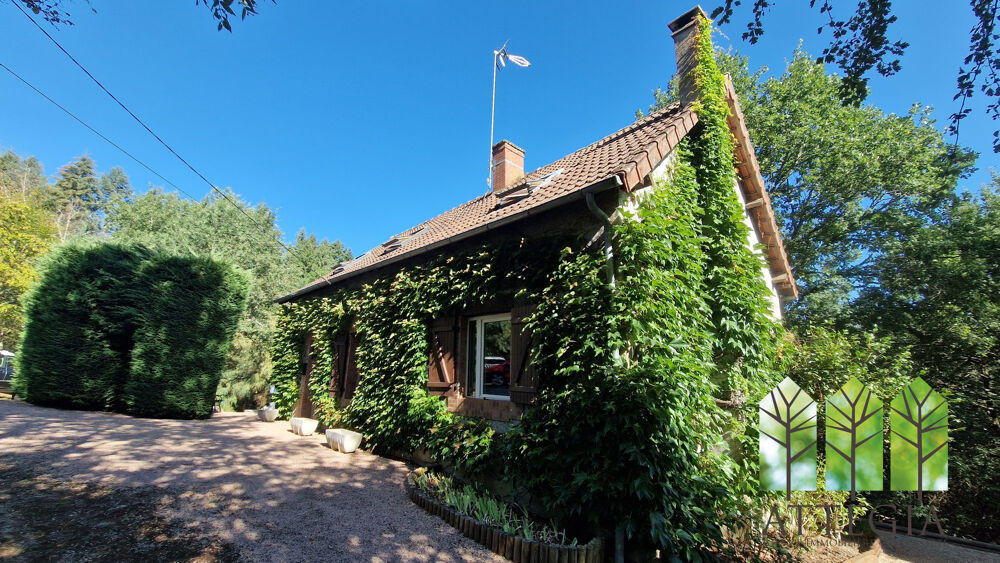 Maison Campagne avec étang, jardin et terrain boisé