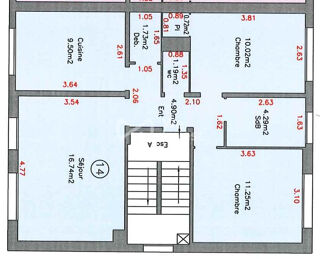  Appartement à louer 3 pièces 60 m²