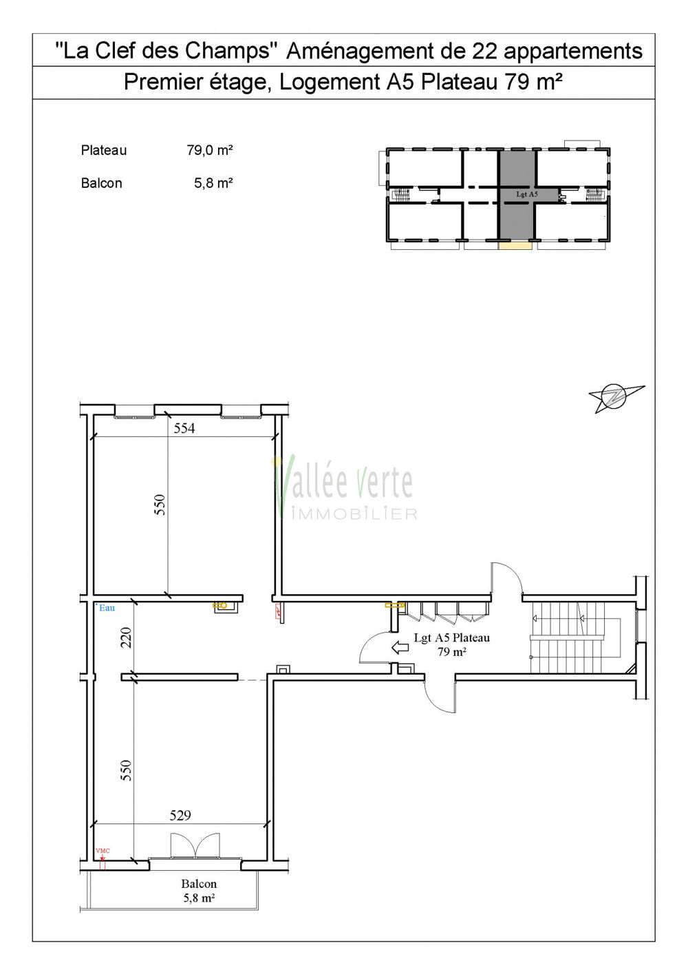 Vente Appartement PLATEAU N°A5 T3 + BALCON - LA CLEF DES CHAMPS - HAUTEURS ST JEO Saint-jeoire
