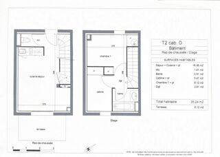  Appartement à vendre 2 pièces 35 m²