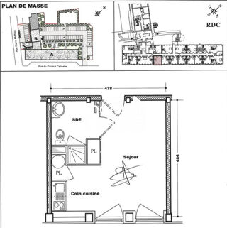  Appartement � vendre 1 pi�ce 21 m�