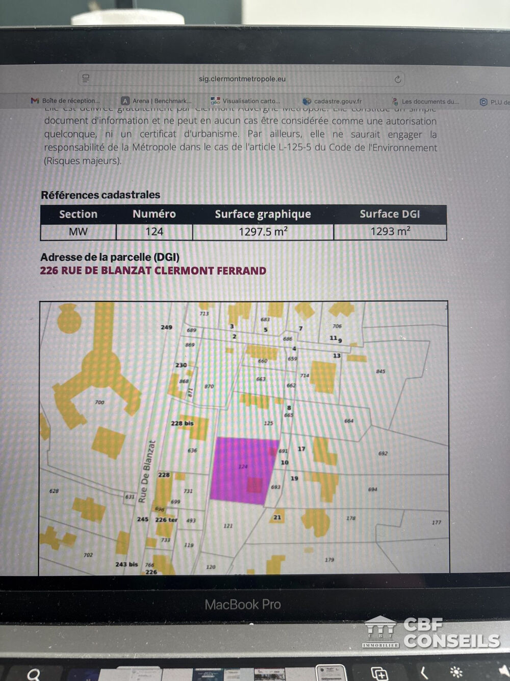 Vente Terrain Terrain constructible vue panoramique Clermont-ferrand