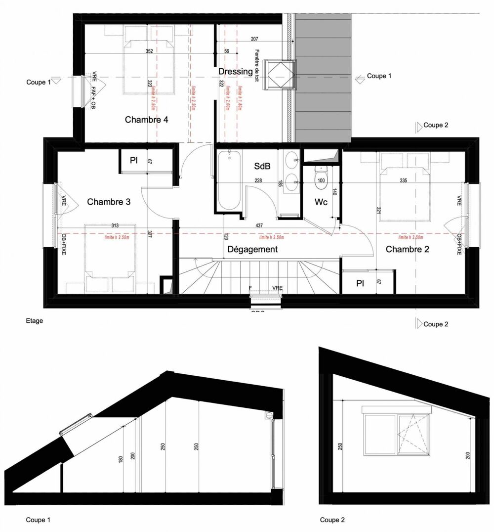 Spacieuse Maison T5 / jardins 220mZ