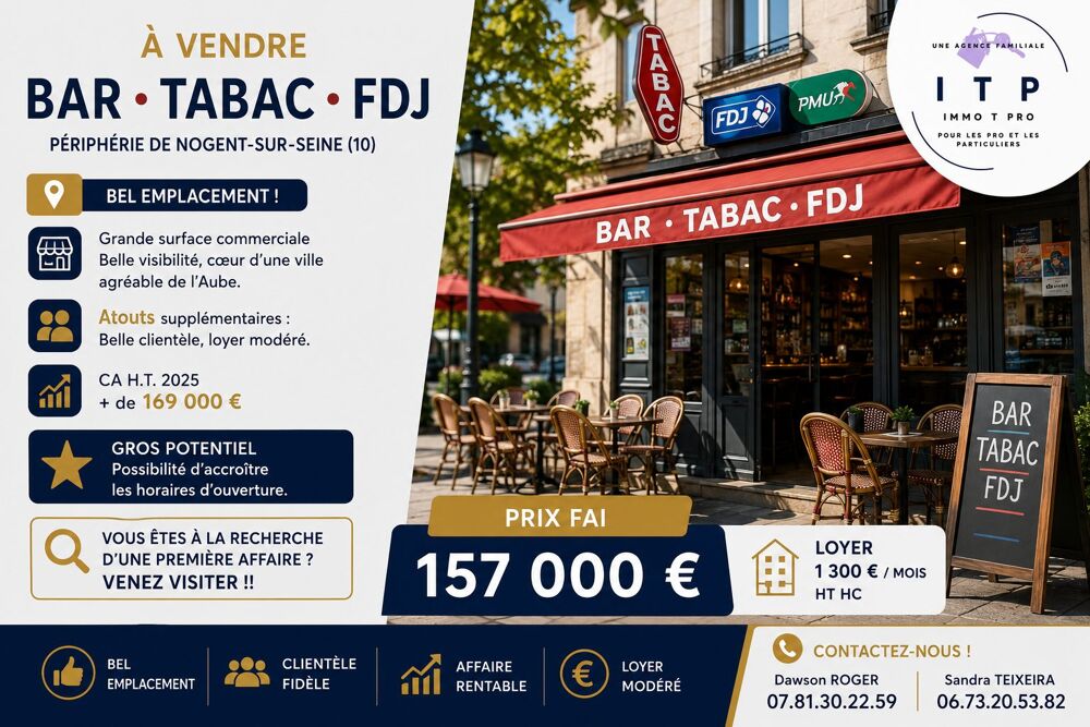   BAR TABAC FDJ dans l 'AUBE (10) 