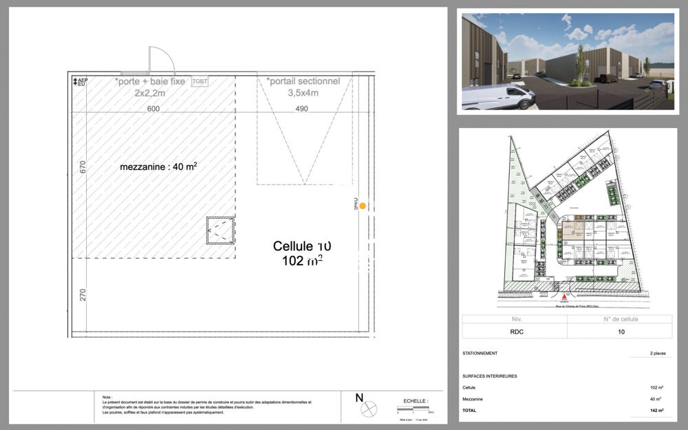   Les Sorinières - VEFA local activité 142 m² 