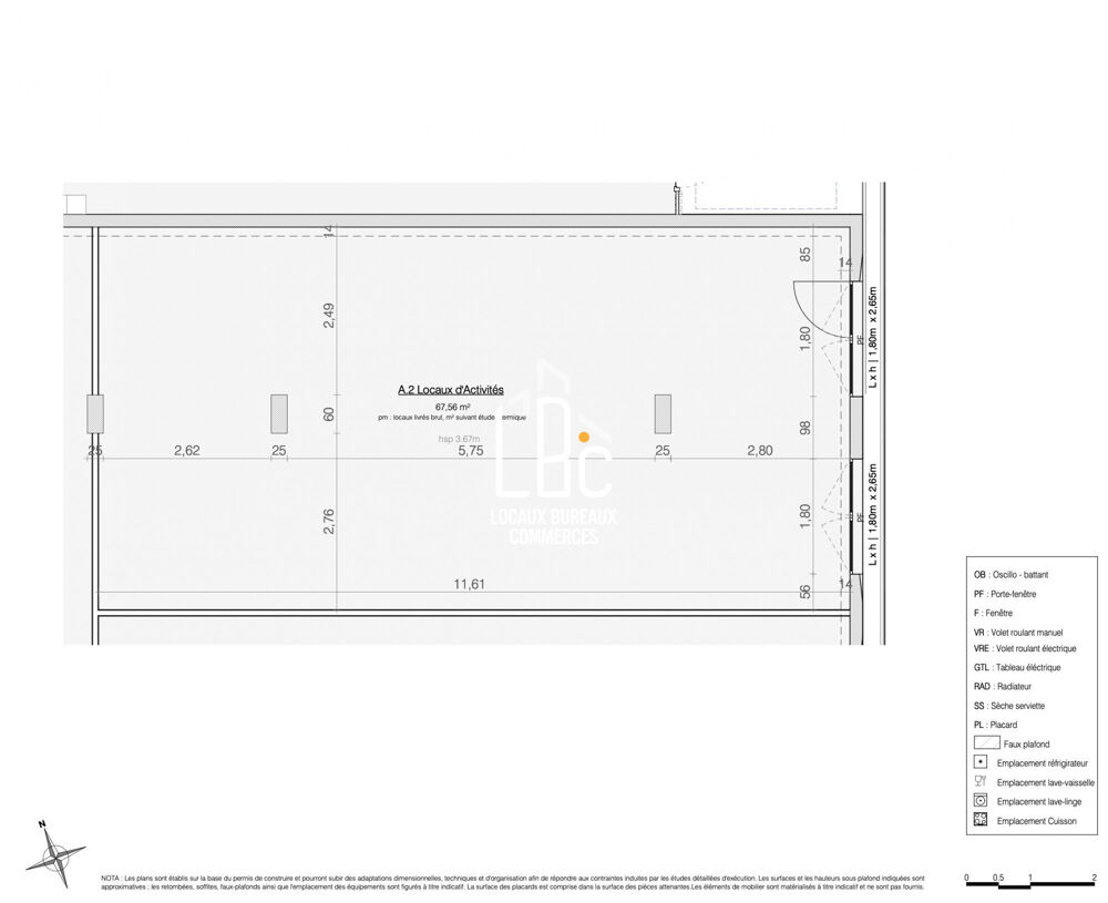   Trignac - À vendre local commercial 67,56 m² Trignac