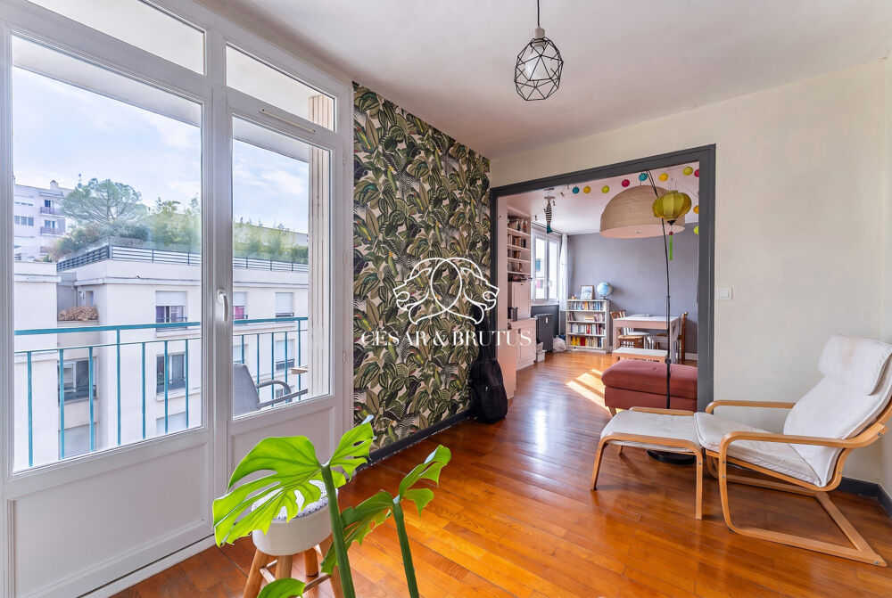 Bel Appartement T3 de 75 m² avec Balcon, Cave et Box  Lyon 8