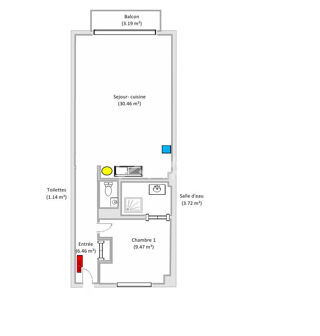  Appartement � vendre 2 pi�ces 51 m�