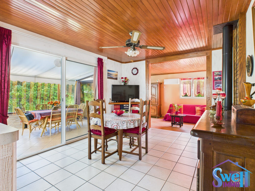 Sur beau jardin arboré et clos de 1041m², maison T3 72m², ter