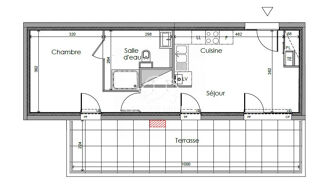  Appartement  vendre 2 pices 40 m