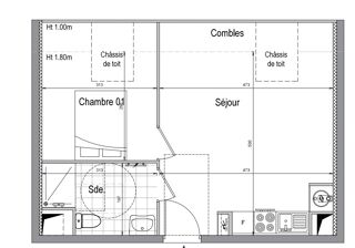  Appartement à vendre 2 pièces 38 m²