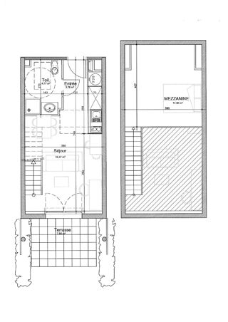  Appartement  vendre 2 pices 40 m