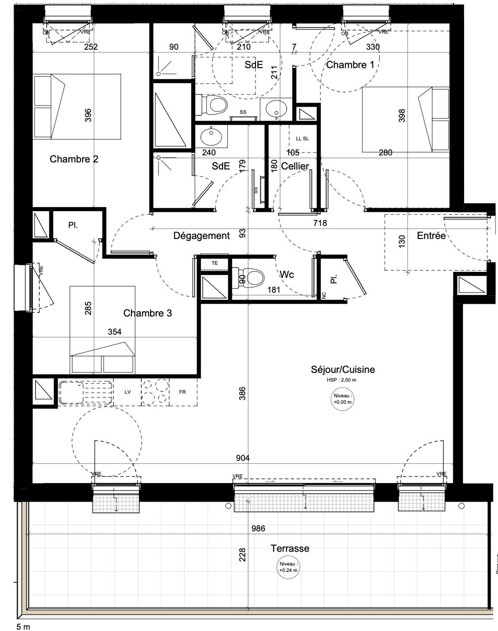Vente Appartement Superbe T4 dernier étage sud ouest/terrasse 23m2 Guipavas