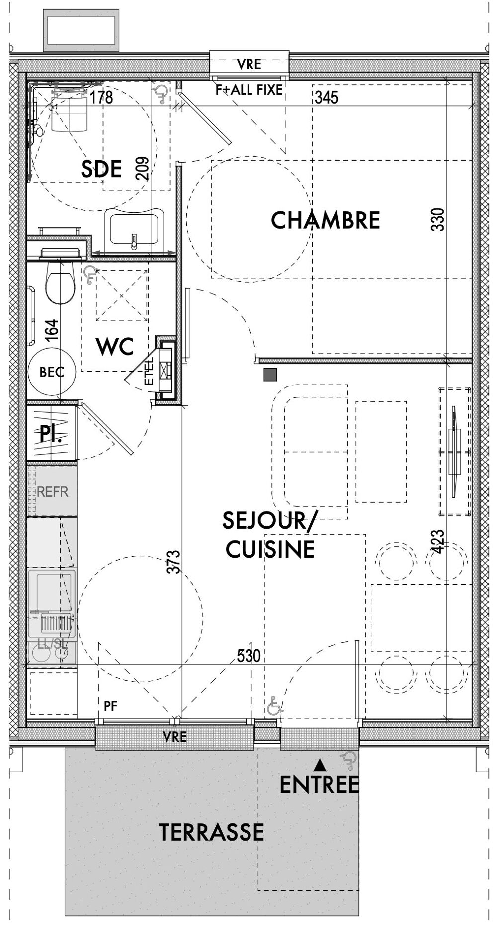 Maison tout finie indépendante / village Senior / 300m Mer