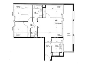  Appartement à vendre 4 pièces 71 m²