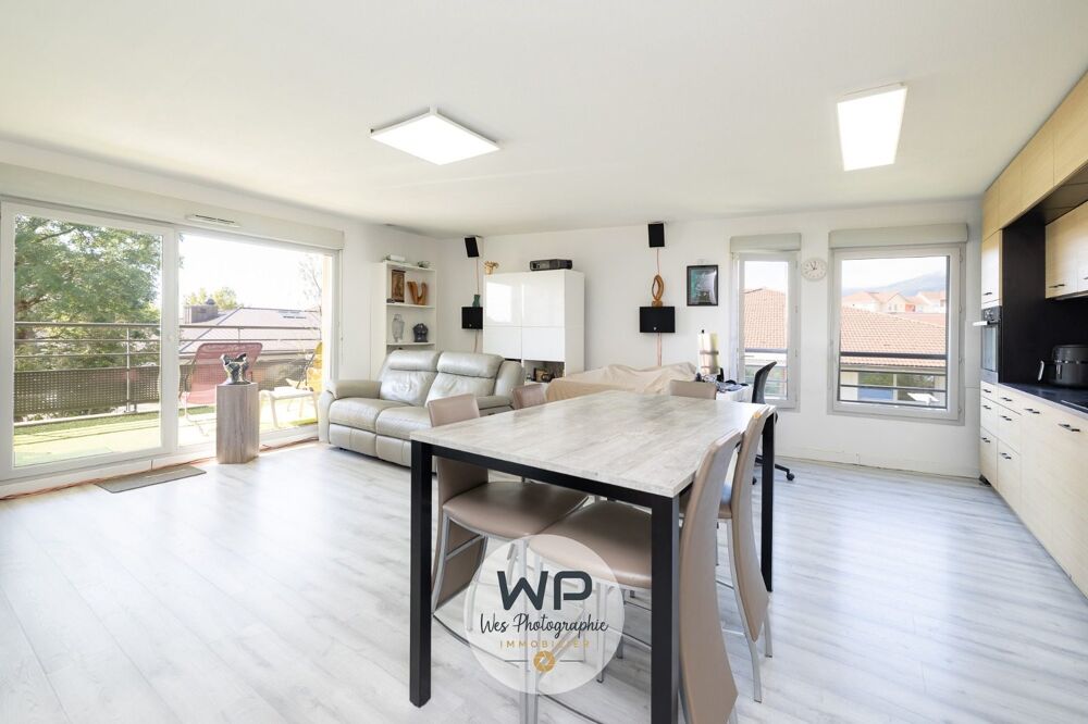 Appartement T4 traversant avec vue Mont-Blanc et Jura  Cessy